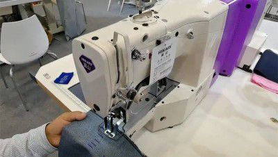 Computerized Bar Tacking Machine with Clip Device